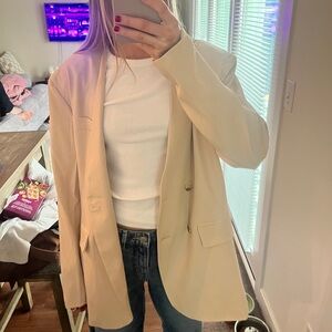 NWT oversized Cream Blazer